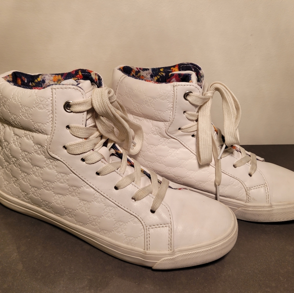 Christan Lacroix White Bridget Hi-Top Sneaker size 8